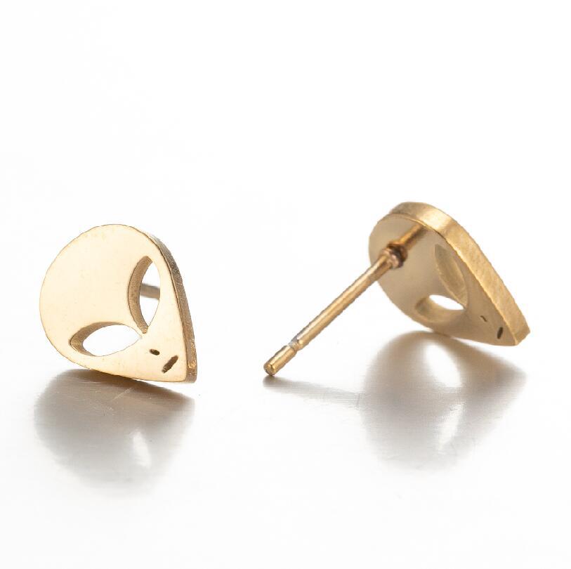 Stainless Steel Material Funny Mini Ear Stud Earrings