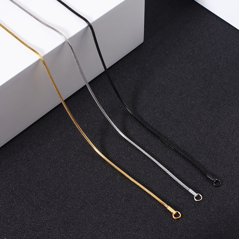 Snake Chain Exquisite Clavicle Lanyard Stainless Necklace