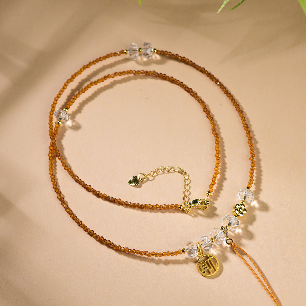 Simple Fresh Clavicle Chain Universal Green Luxury Fashion Necklace