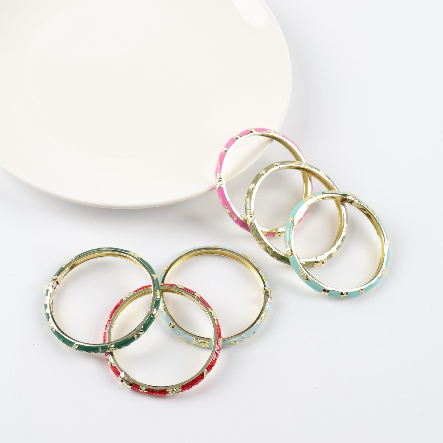 Ethnic Style Open Carved Chinese Handmade Metal Bracelets