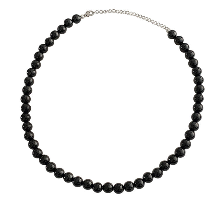 Women's Black Pearl For Design Simple Personality Necklaces