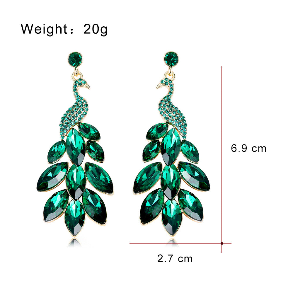 Fashion Vintage Indian Exotic Peacock Delicate Earrings