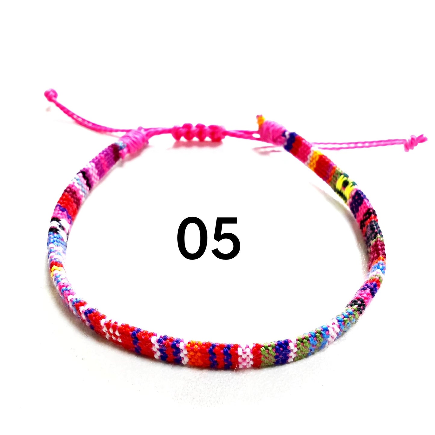 Colorful Bohemian Style Fabric Woven Simple Bracelets