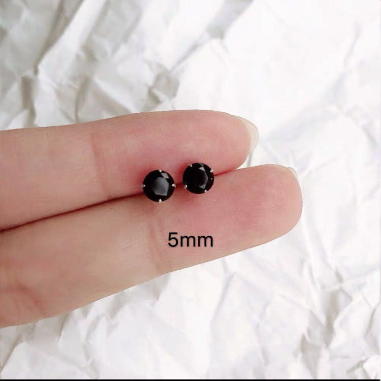 Women's Rhinestone Small Ear Fashion Simple Graceful Before Sleep Stud Earrings