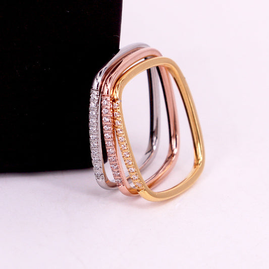 Titanium Steel Female Exquisite Light Luxury Rings