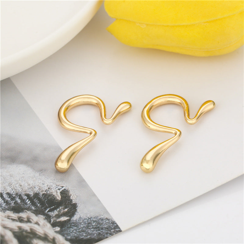 Bone Design Simple Female High Sense Elegant No Piercing Required Ear Clip