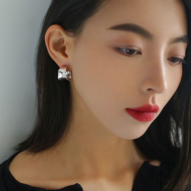 Minimalist Basic Matsumoto Shaped Female Commute Fashion Trend Earrings