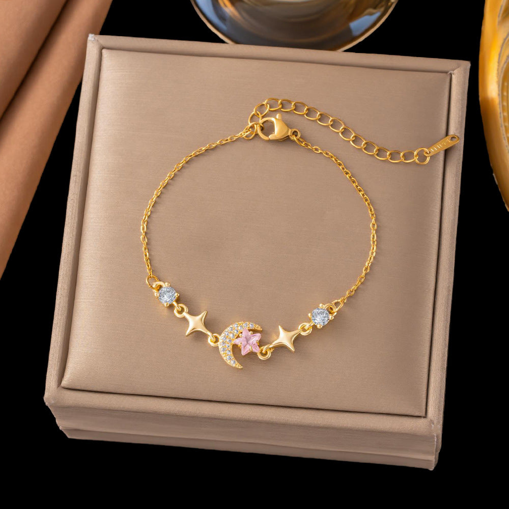 Bow Female Design Zircon High Sense Fashionable Bracelets