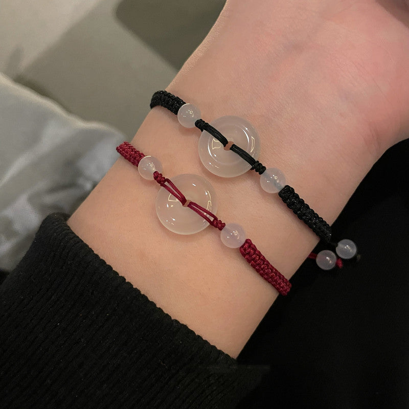 Dekoration Jungen Paar Nischendesign Weibliches Leben Rote Armbänder