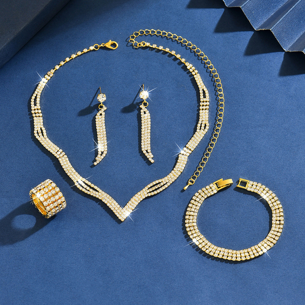 Suite Wedding Simple Gorgeous Light Luxury Claw Chain Jewelry Set