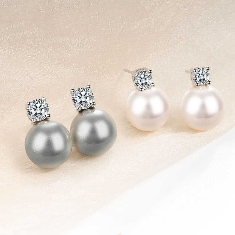 Drama World Kim Ear Imitation Pearl Earrings