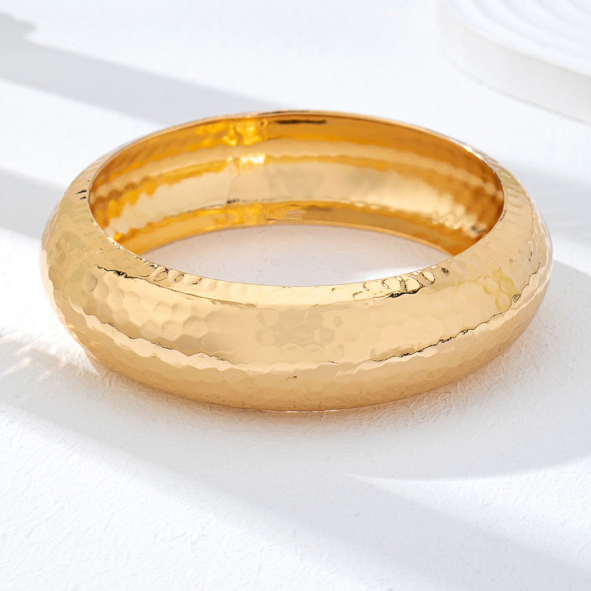 Women's Resin Cufflinks Metal Texture Stackable Everyday Bracelets