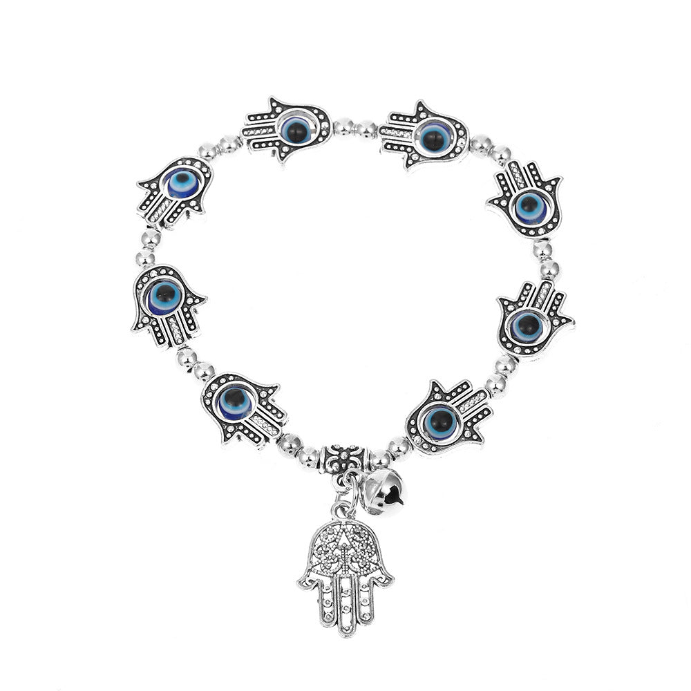 Blaue Teufelsauge-Harzkugel-Fatima-Armbänder