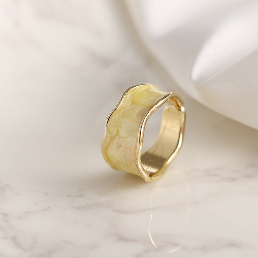 Enamel Drip Glazed Knuckle Simple Cold Rings – Nutricaodiaria