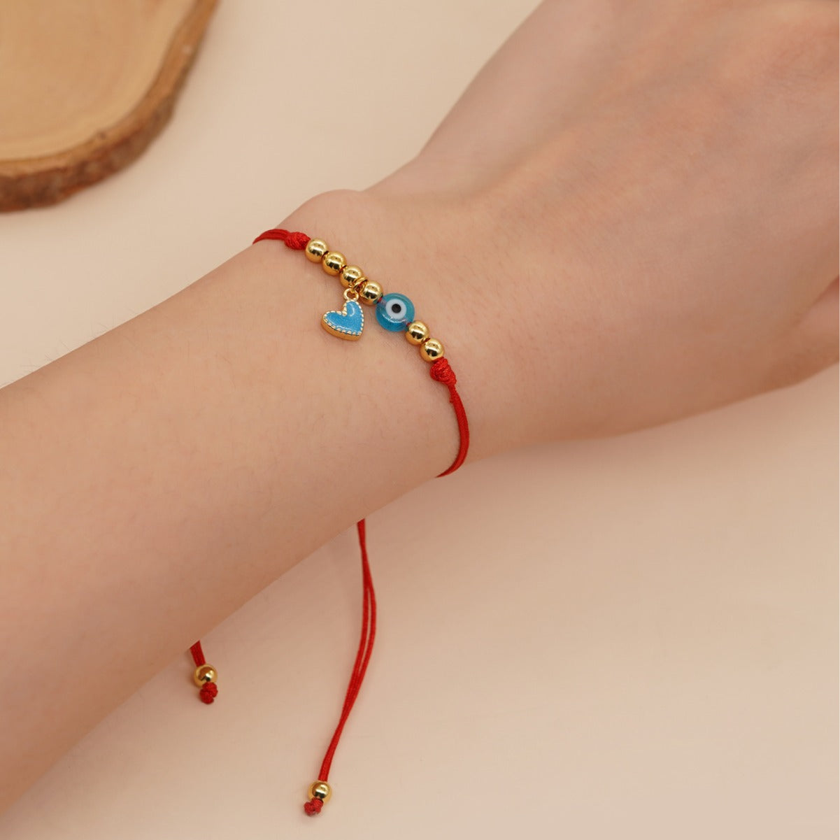 Bijoux corde d'amitié multicolore dégoulinant d'huile, petits bracelets en forme de cœur d'amour