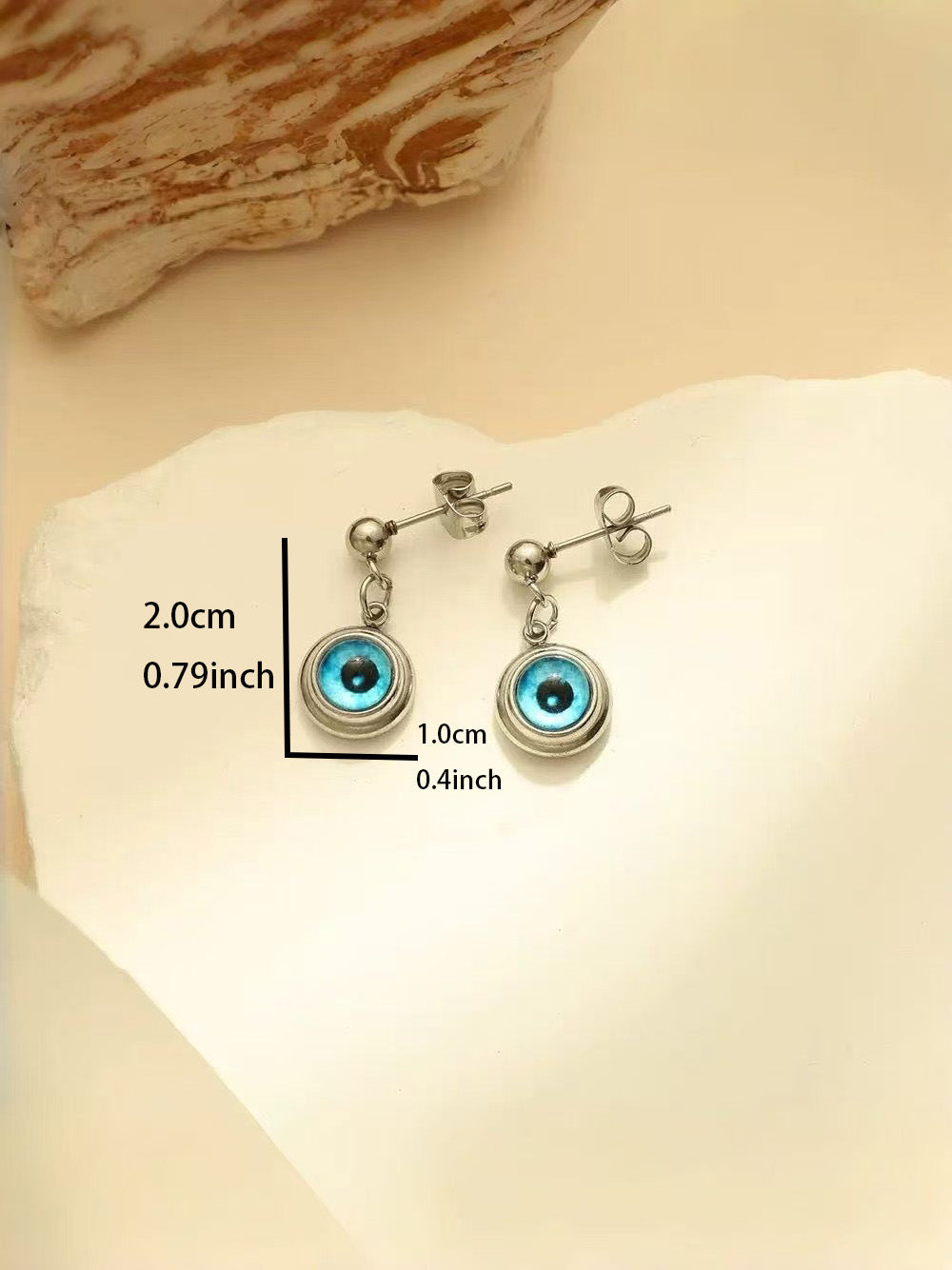 Women's Niche High Sense Angel Eyes Stud Earrings