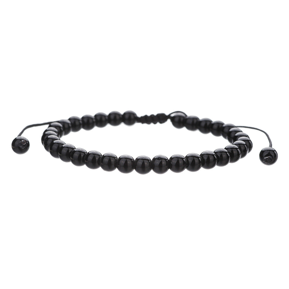 Herren-Tigerauge-Vulkan-Weiß-Türkis-gewebte Essential-Armbänder