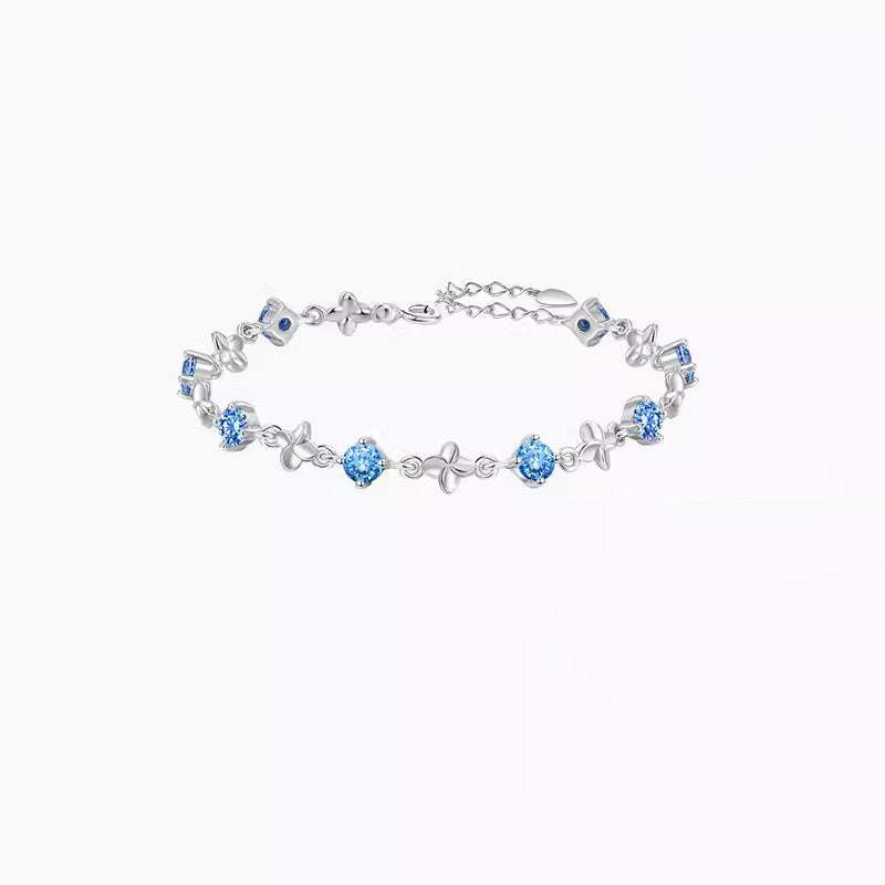 Lucky Four-leaf Clover Female Fashion Mori Style Girlfriends Flower Jewelry Accessories