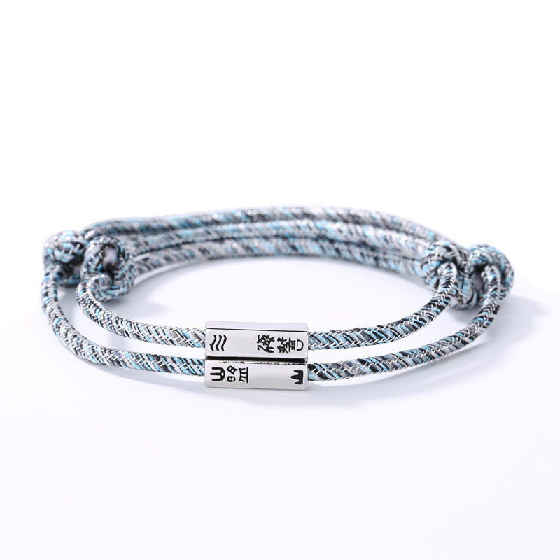 Couple Gift Pairs Commemorative Woven Hand Strap Bracelets