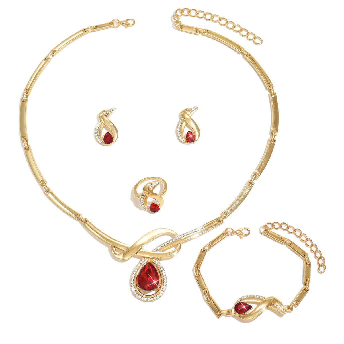 Fashion Design Sense Niche Water Drop Wedding Earrings