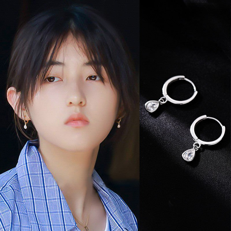Women's Simple Exquisite Clip High-grade Temperament Leisure Eardrops Ear Buckle