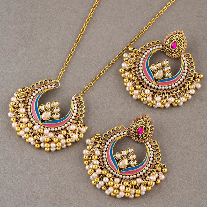 Indian Ethnic Style Vintage Gemstone Beads 2 Necklaces