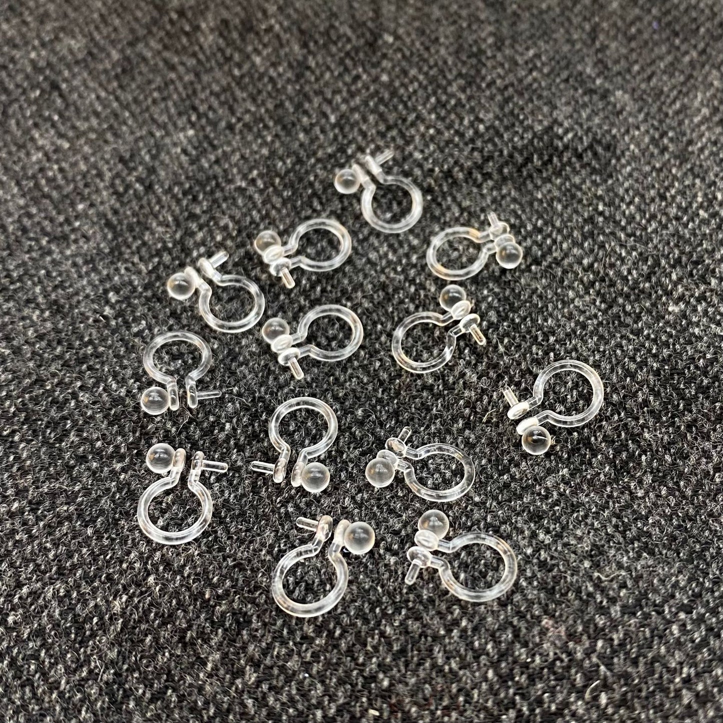 Fashion Trendy Resin Converter Plastic Transparent Ear Clip