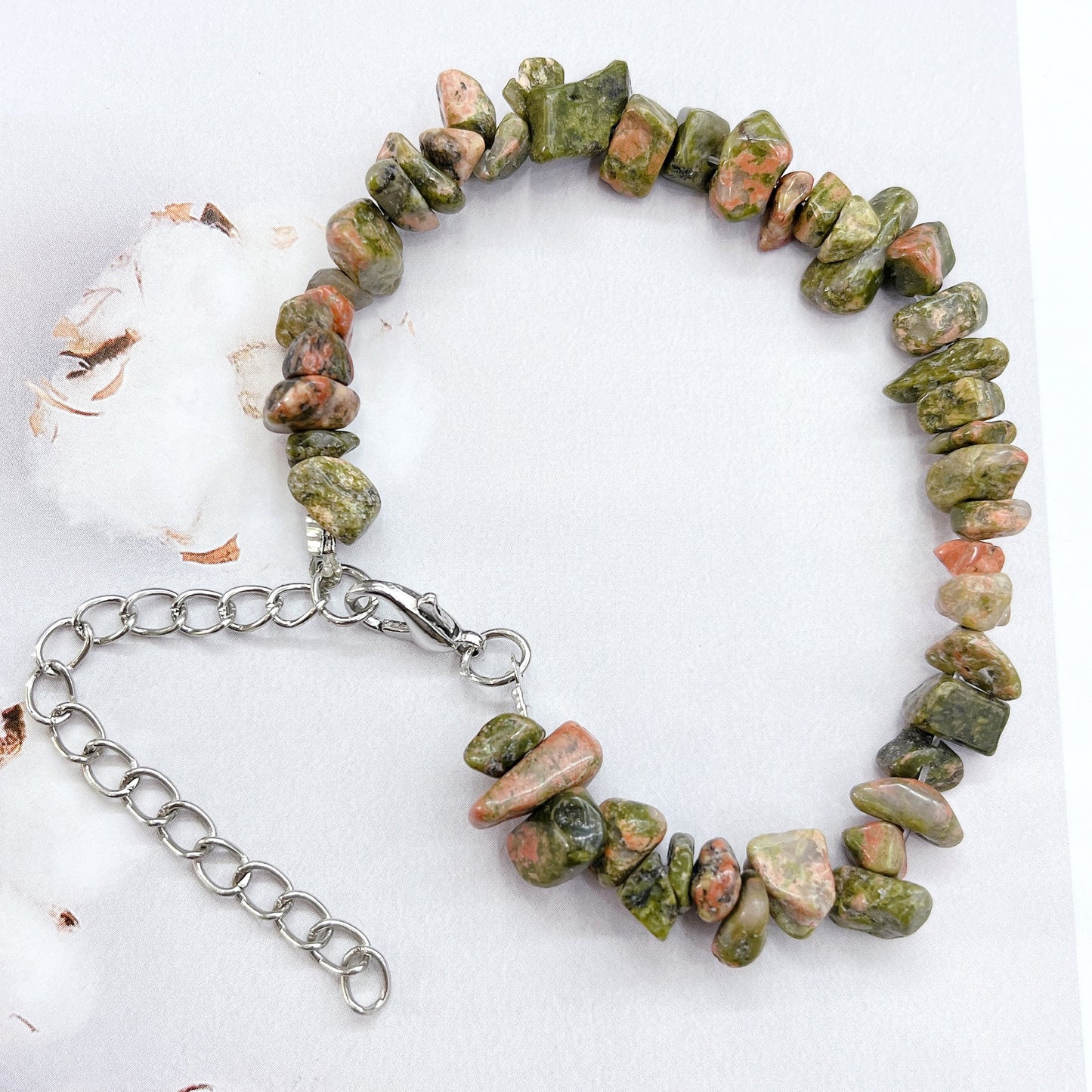 Natural Crystal Agate Gravel Stone Irregular Bracelets