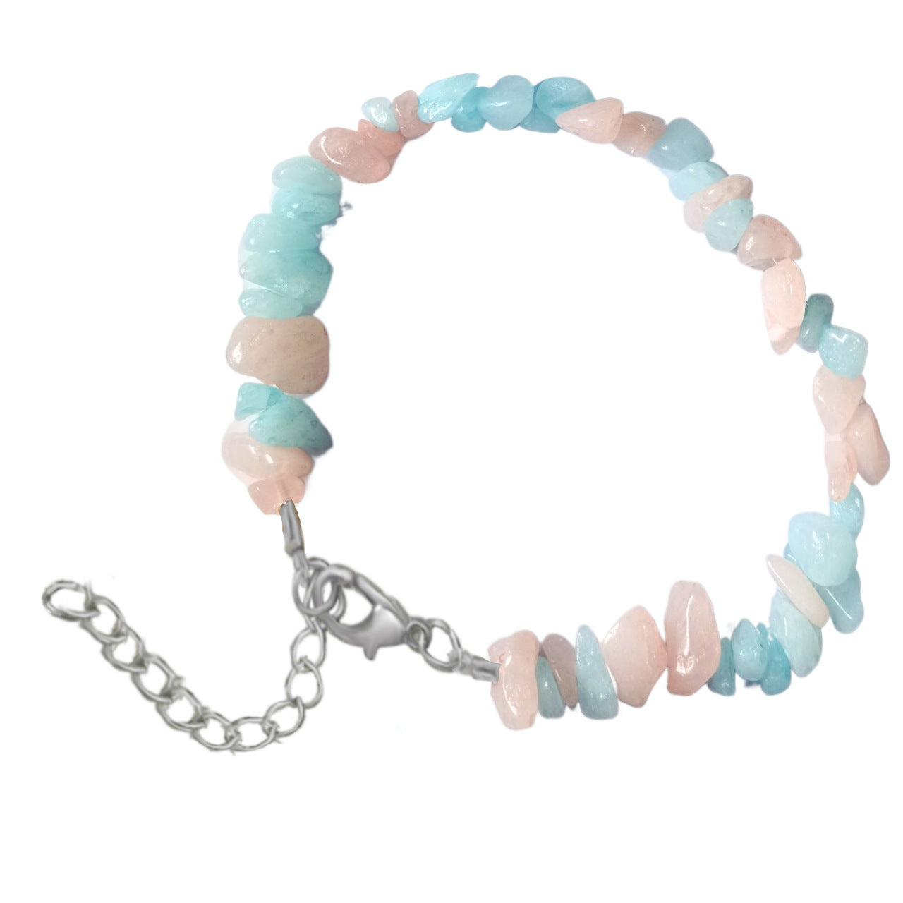 Natural Crystal Agate Gravel Stone Irregular Bracelets