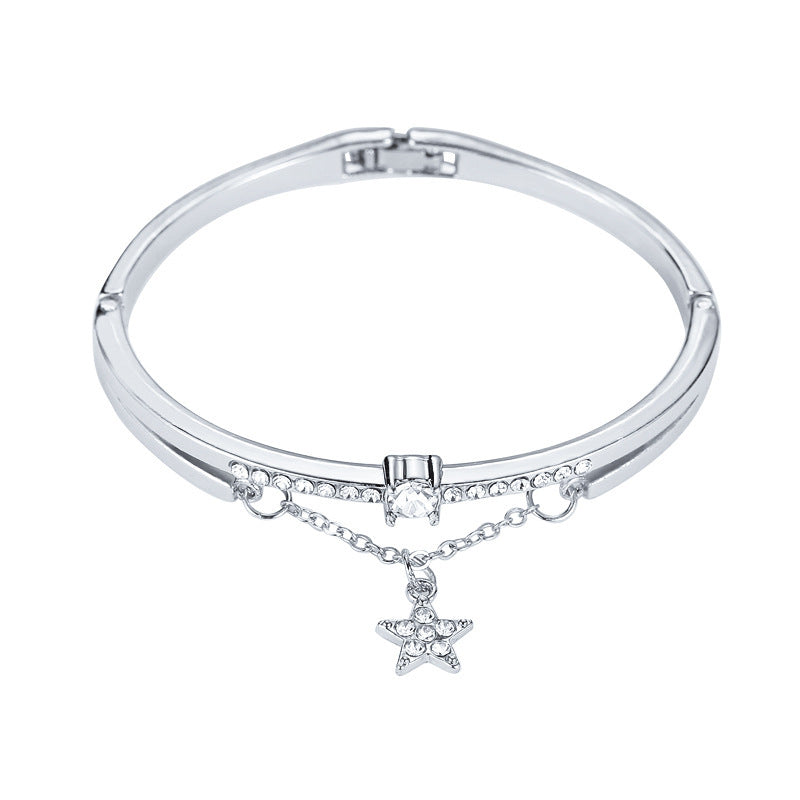 Stall Night Market Zircon Diamond Alloy Bracelets