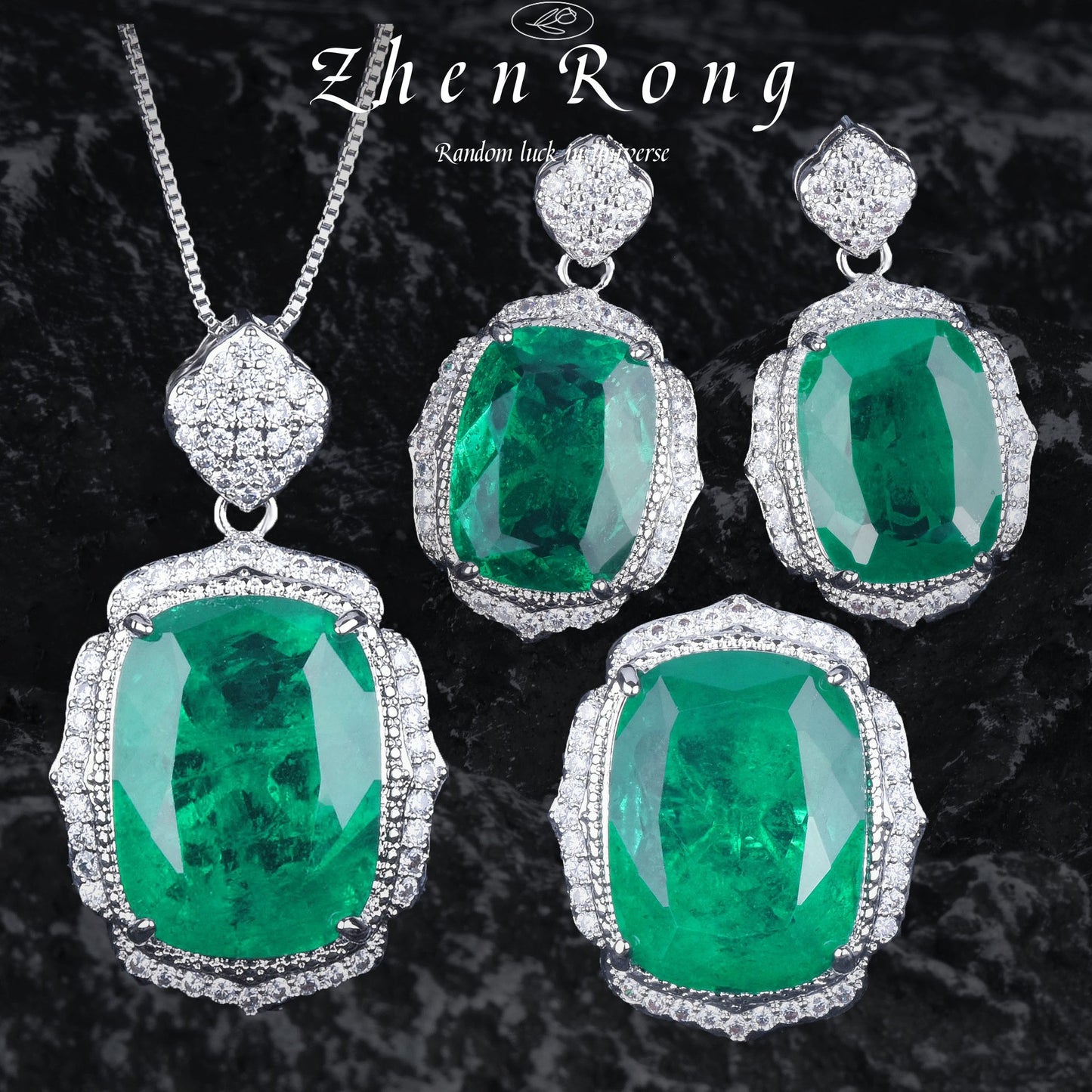 Luxury With Including Colored Gems An Pendants