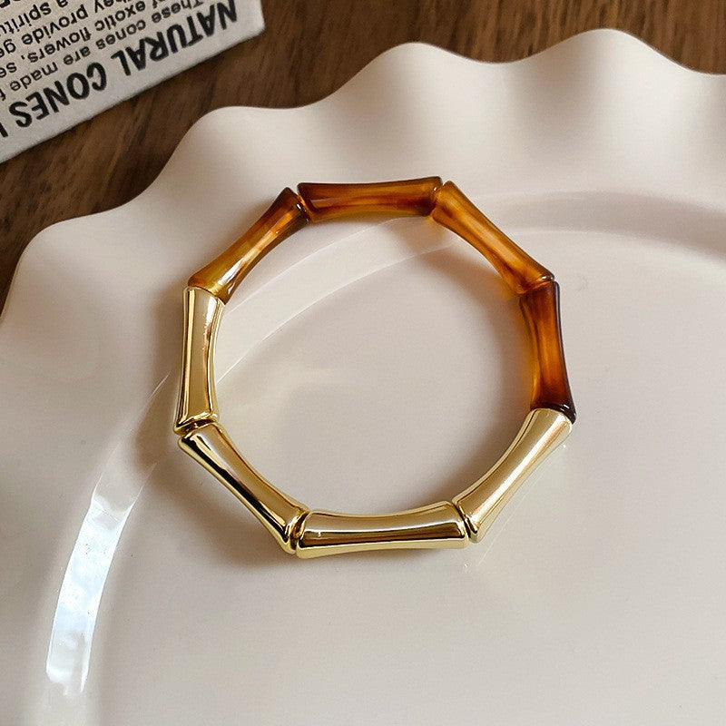 Irregular Resin Mori Style Simple Commute Light Bracelets