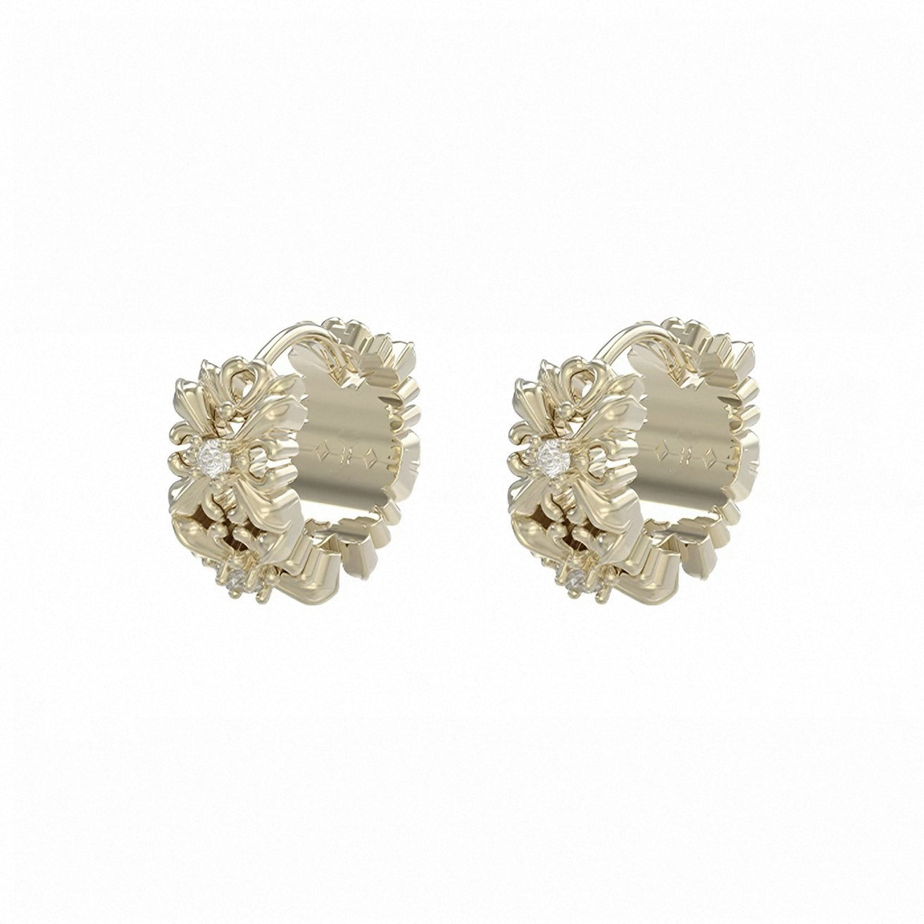 Mini Ear Clip Light Luxury Vintage Earrings