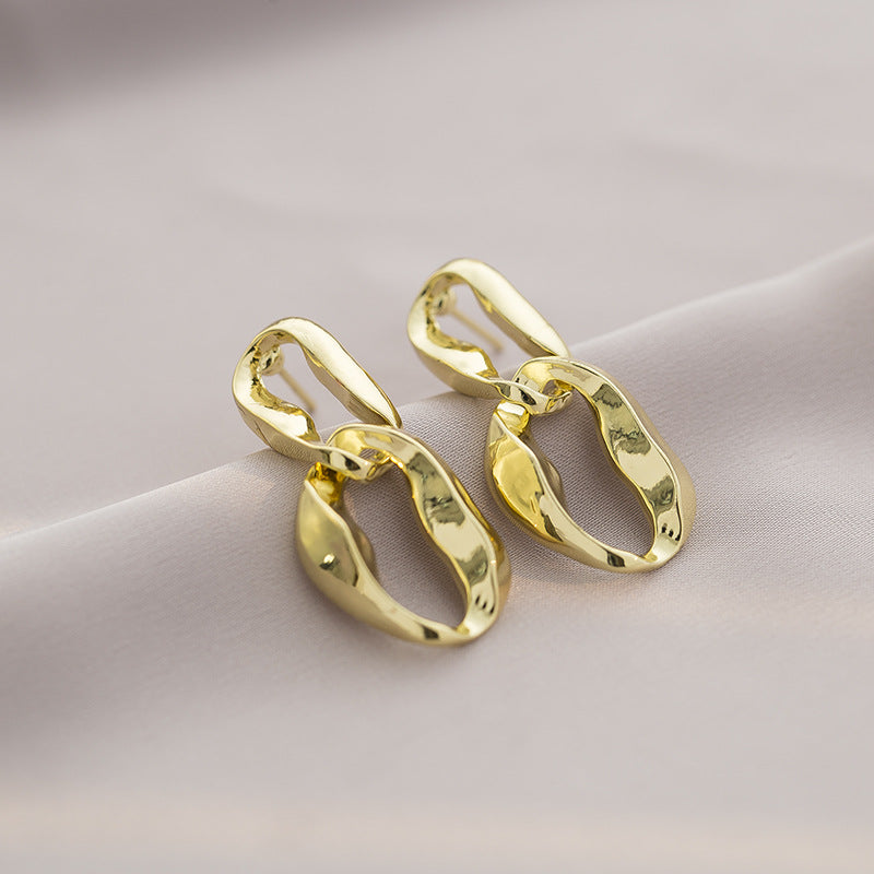 Luxury Temperament High-grade Metal Buckle Cold Unique Design Mosquito Ear Clip