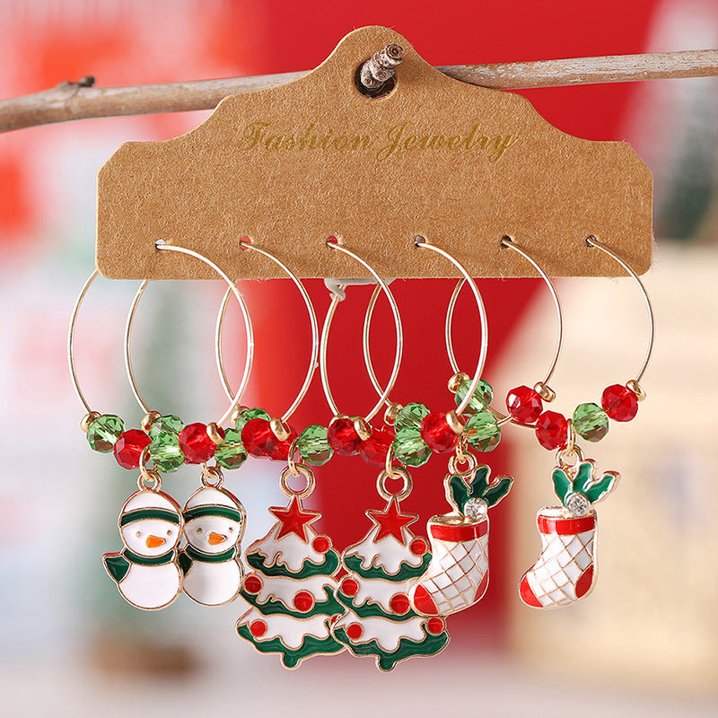 Personalized Simple Christmas Holiday Fashion Creative Earrings