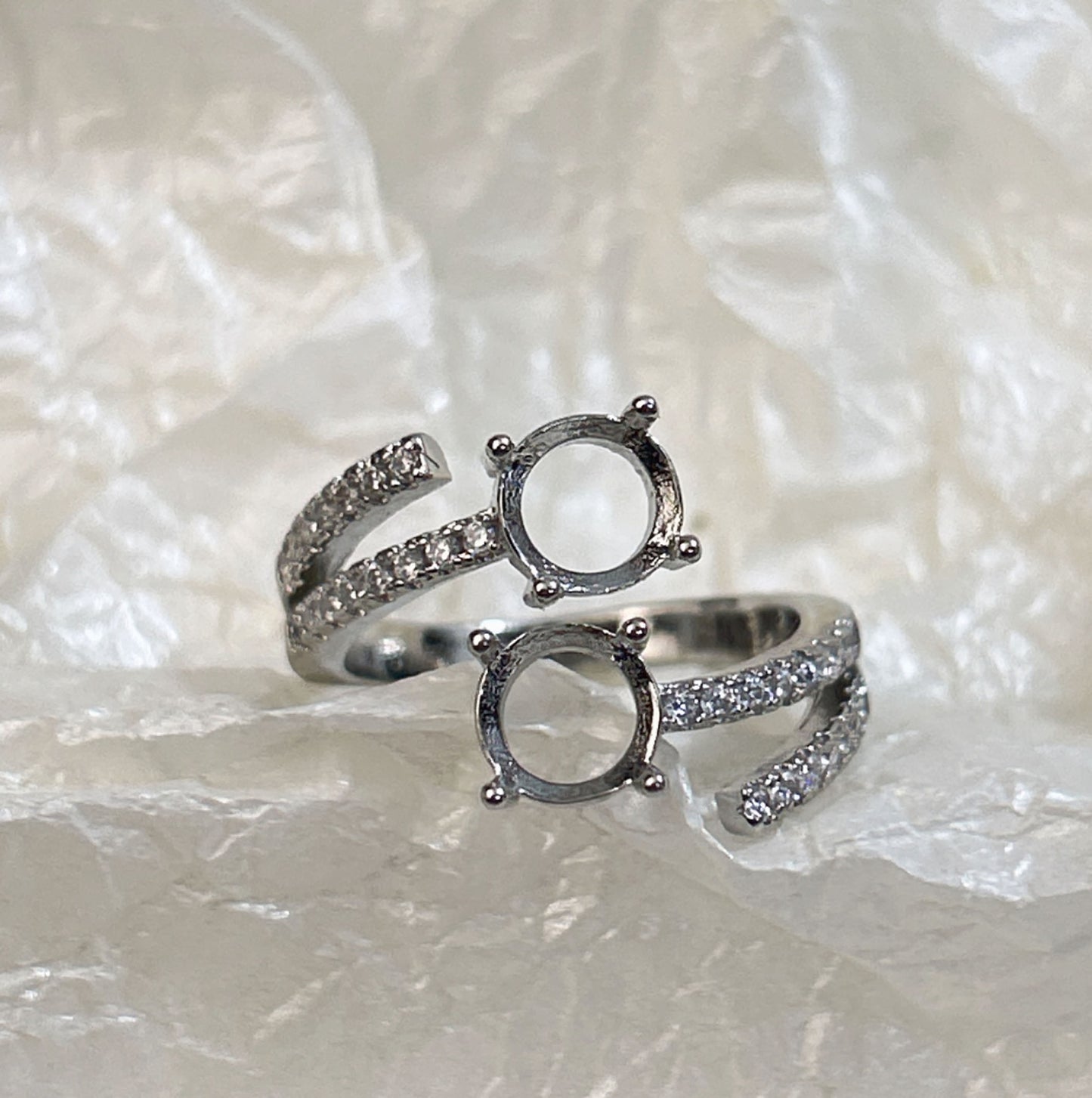 Setting Opening Adjustable Various Sizes Big Diamond Rings