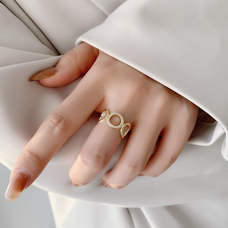 Female Cold Style Simple Hand Jewelry Rings