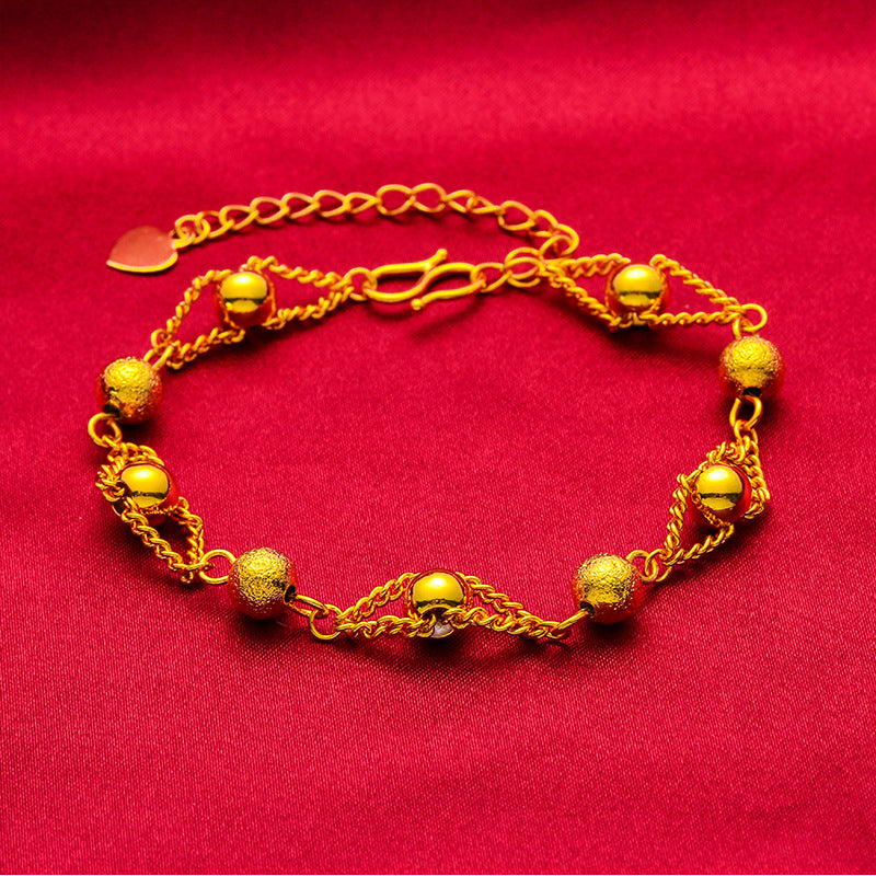 Placer Gold Right Rain Bracelets en laiton pour femme