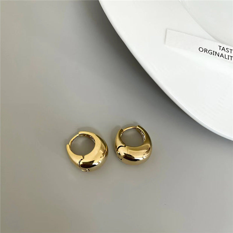 Metallic Geometric Clip Fashion High Sense Simple Rings