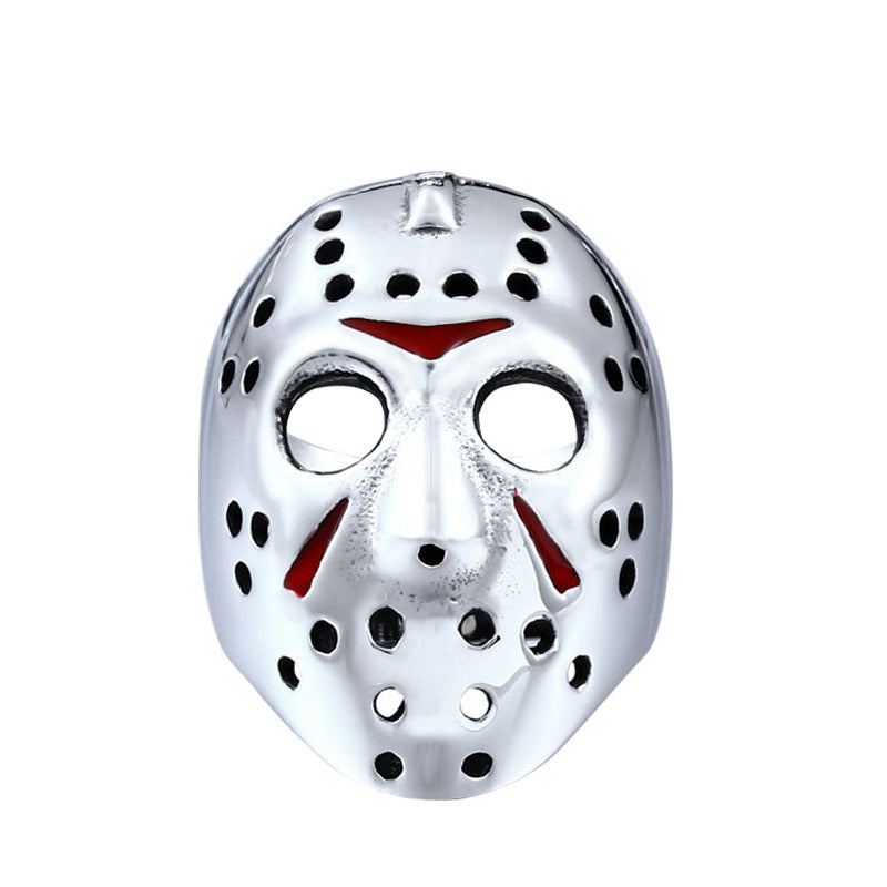 Men's Television Splendid Trendy Stainless Steel Jason Mask Epoxy Rings