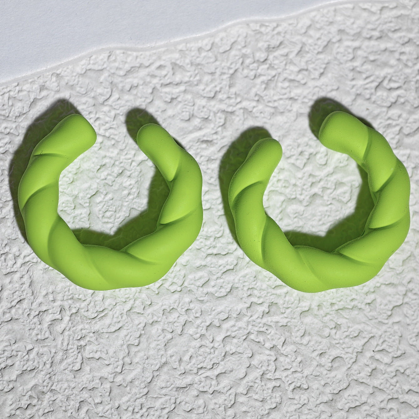 Acrylic Candy Color Matte Simple Design Ear Clip