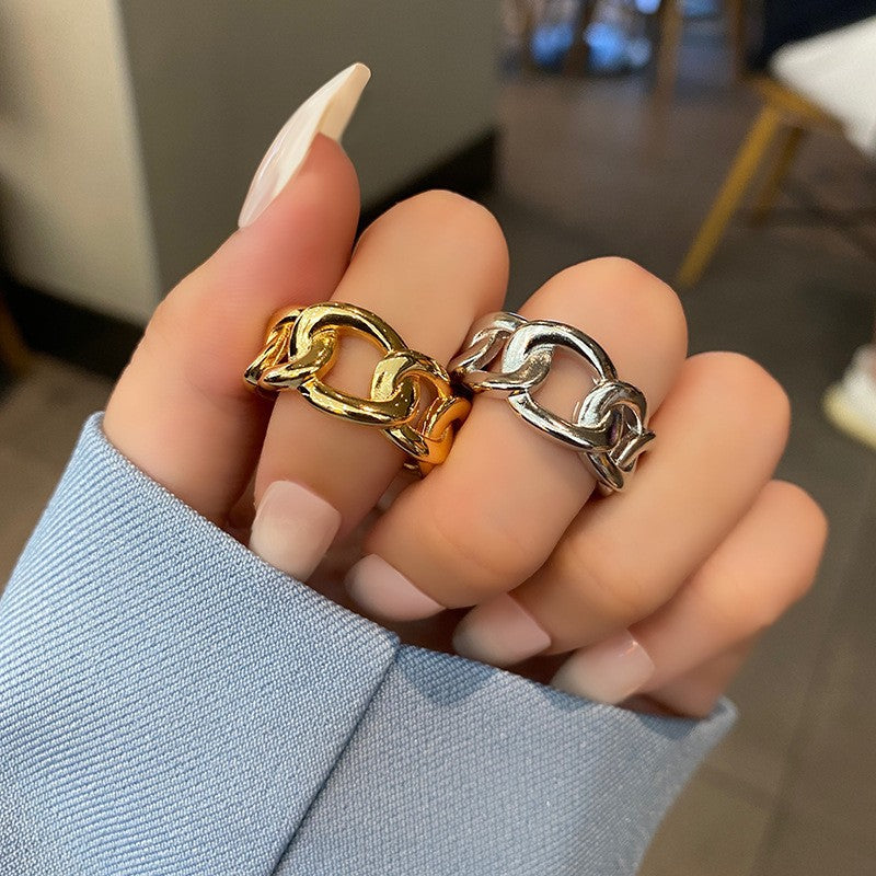 Women's & Men's & Fashion Chain Temperament Wild And Niche Design Rings