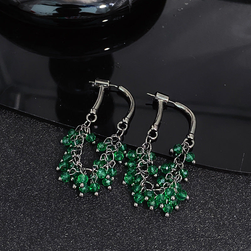 Boucles d'oreilles élégantes, grandeur de personnalité, oreilles avant et arrière, haut sens