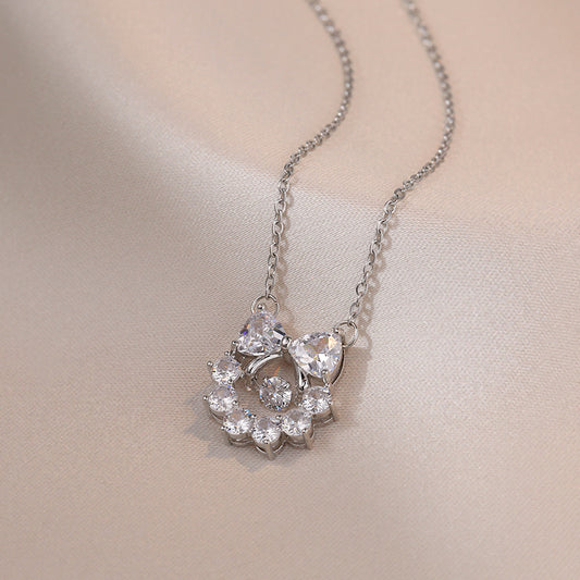 Bow Niche Clavicle Chain Light Luxury Necklaces