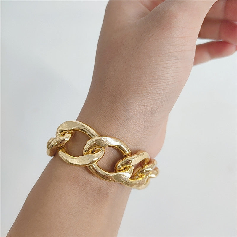 Fashion And Personality Large Metal Chain Bracelets