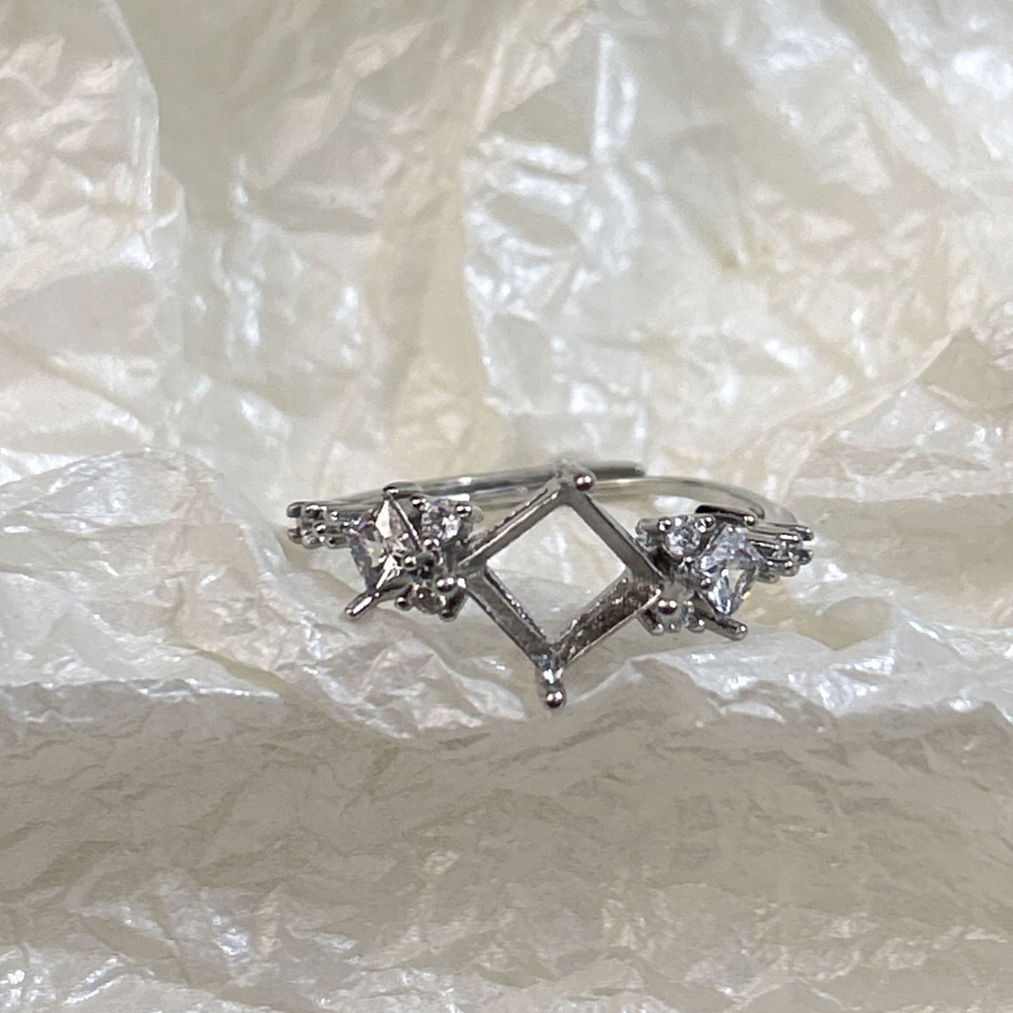 Setting Opening Adjustable Various Sizes Big Diamond Rings
