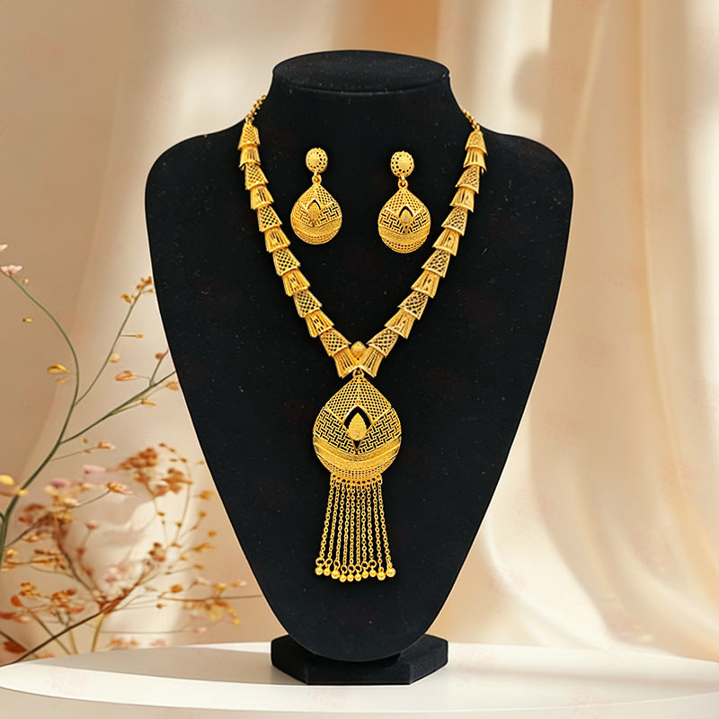 Gold Shop Chinese Bride Wedding High Jewelry Set