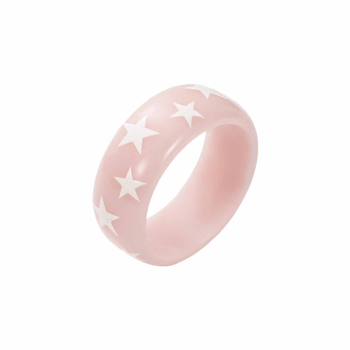 Women's Sweet Cool Style Five-pointed Star Resin Personality Bracelet