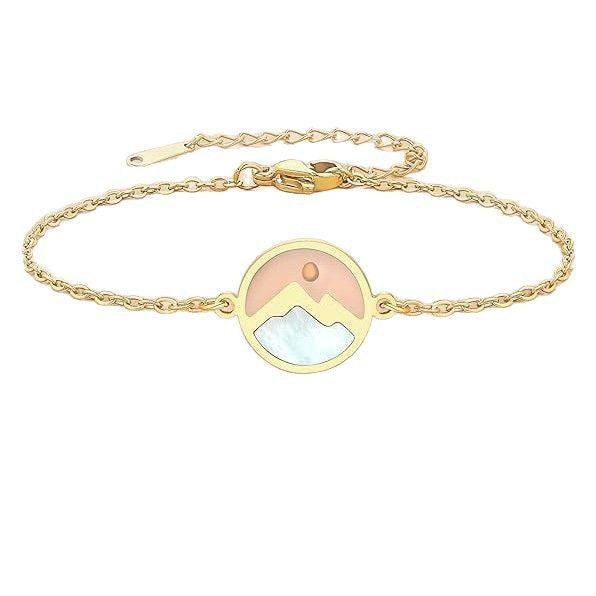 Women's & Men's Gold Vegetable Seed Stainless Steel Gold-plated Easter Gift Bracelet