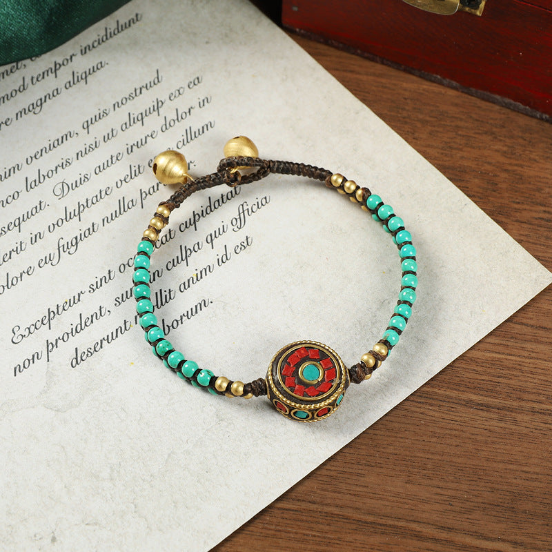 Women's Vintage Ethnic Style Unique Bell Carrying Bracelets